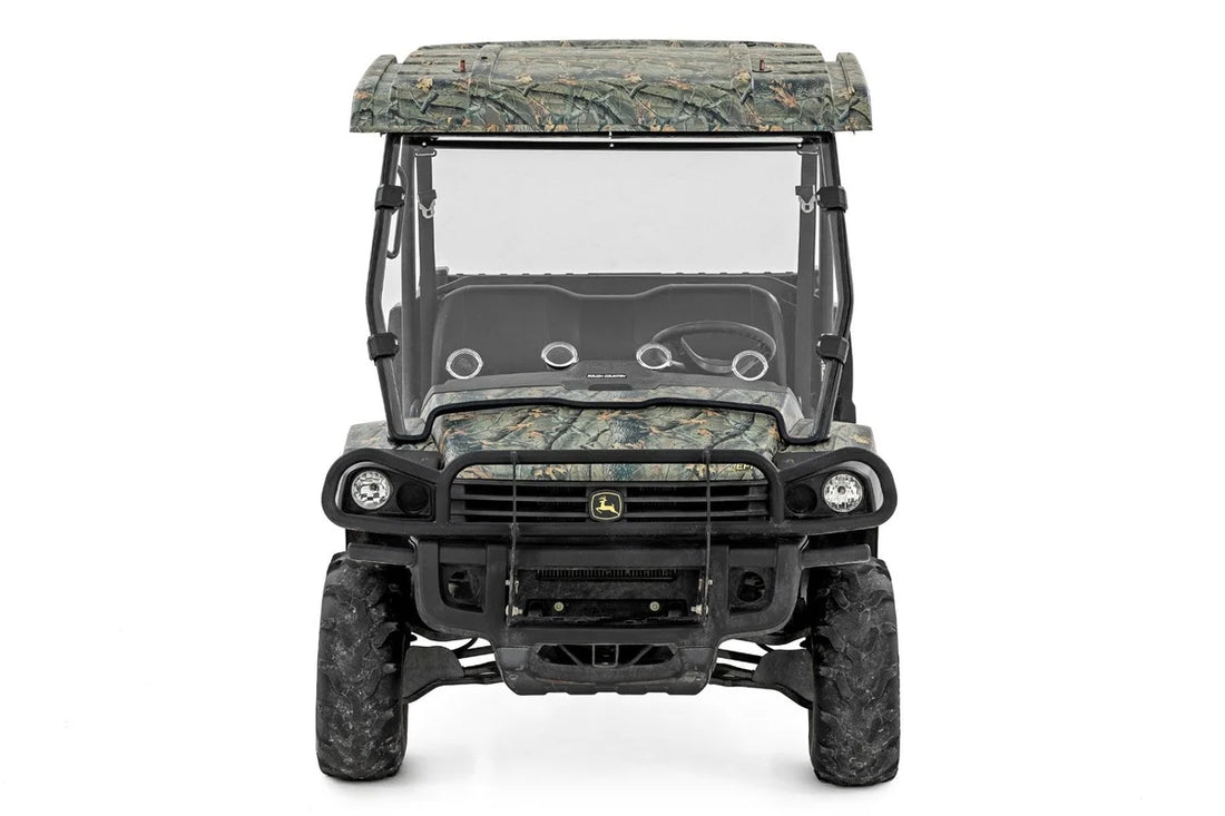 Rough CountryVented Full Windshield | Scratch Resistant | John Deere Gator XUV 82598222270 - Side View