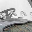 Load image into Gallery viewer, Rough CountryVented Full Windshield | Scratch Resistant | John Deere Gator XUV 82598222270 - Back View