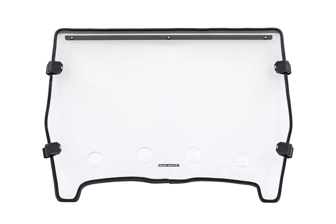 Rough CountryVented Full Windshield | Scratch Resistant | John Deere Gator XUV 82598222270 - Installation View