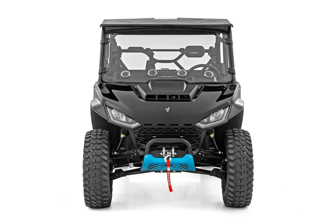 Rough CountryVented Full Windshield | Scratch Resistant | Segway UT10 P98202690 - Side View