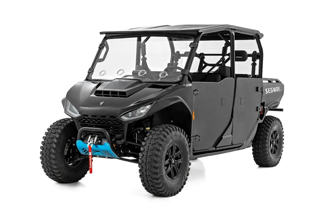Rough CountryVented Full Windshield | Scratch Resistant | Segway UT10 P98202690 - Back View