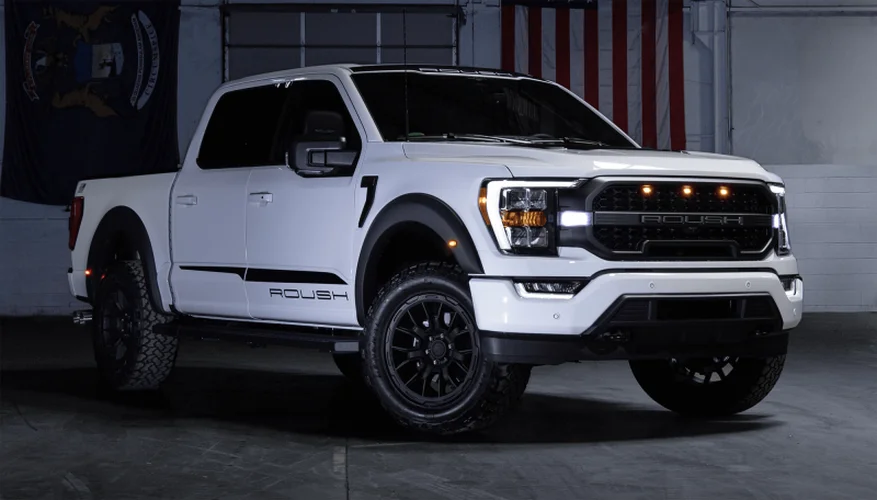 Roush 20-inch Satin Black Wheel fits 2015-2024 Roush F-150 - Side View