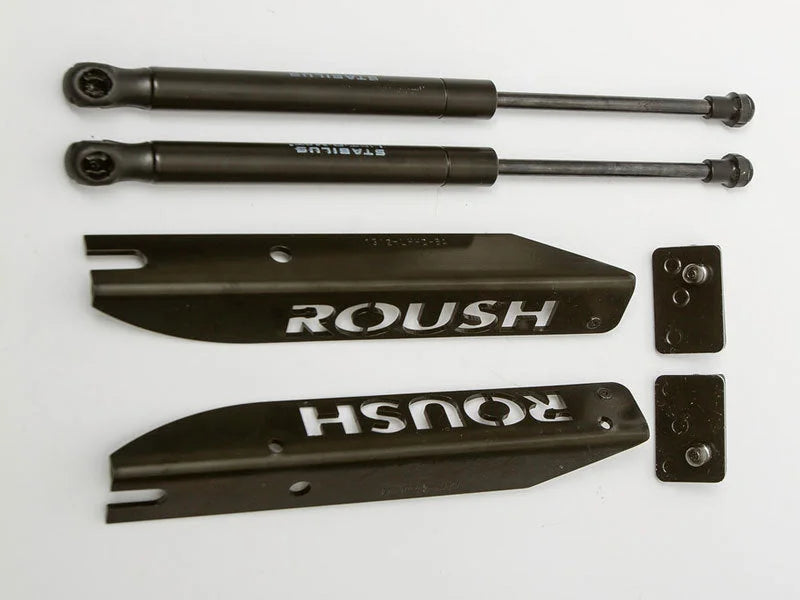 Roush 2005-2014 Ford Mustang Hood Strut Kit (Excl. GT500) - Side View