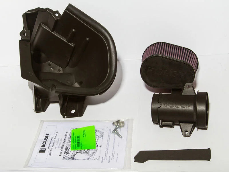 Roush 2010-2014 Ford Mustang 4.6L/5.0L V8 Cold Air Intake Kit - Side View