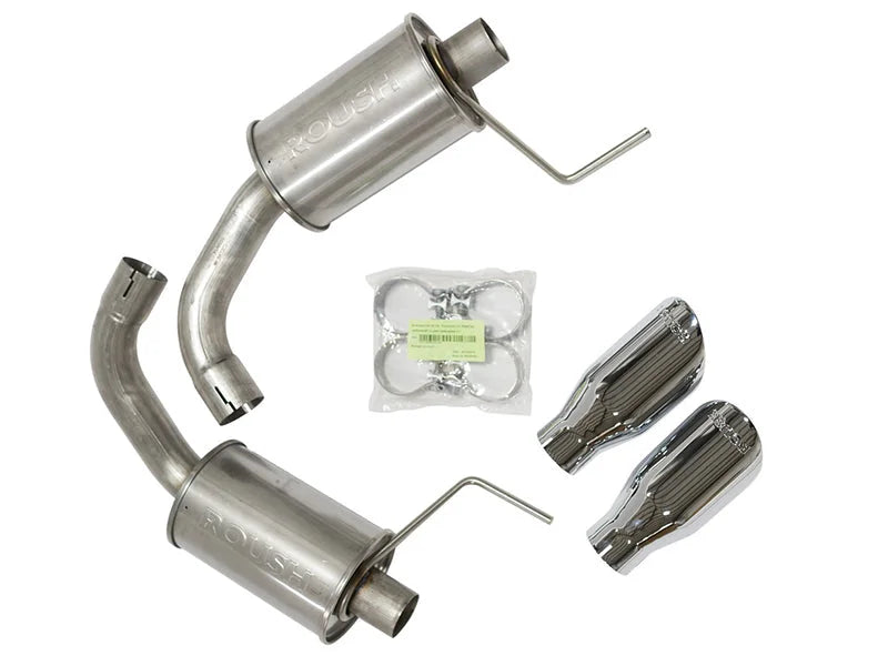 Roush 2015-2017 & 2024 Ford Mustang 5.0L V8 Exhaust Kit w/ Round Tips (304SS) - Main Product View