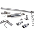 Load image into Gallery viewer, Roush 2015-2020 F-150 2.7L/3.5L/5.0L Side Exit Cat-Back Exhaust Kit (Excl. Raptor) - Side View