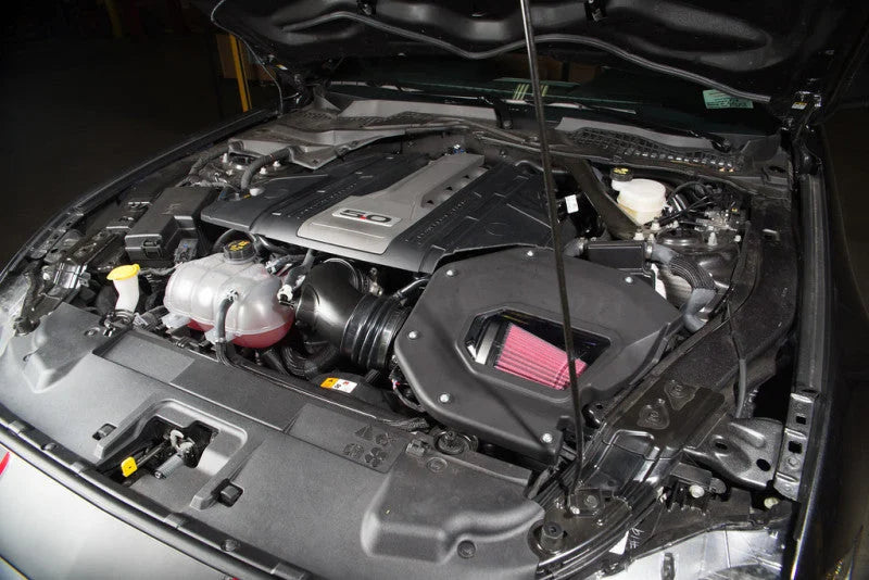 Roush 2018-2021 Ford Mustang 5.0L V8 GT Cold Air Kit - Side View