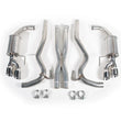 Load image into Gallery viewer, Roush 2018-2024 Ford Mustang 5.0L V8 Cat-Back Exhaust Kit (Fastback Only) - Side View