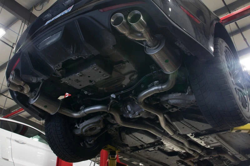 Roush 2018-2024 Ford Mustang 5.0L V8 Cat-Back Exhaust Kit (Fastback Only) - Back View