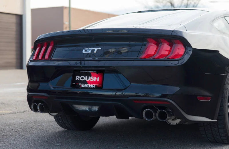 Roush 2018-2024 Ford Mustang 5.0L V8 Cat-Back Exhaust Kit (Fastback Only) - Installation View
