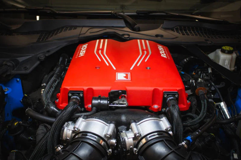 Roush 2024+ Ford Mustang GT / Dark Horse 5.0L Phase 1 Supercharger - Side View