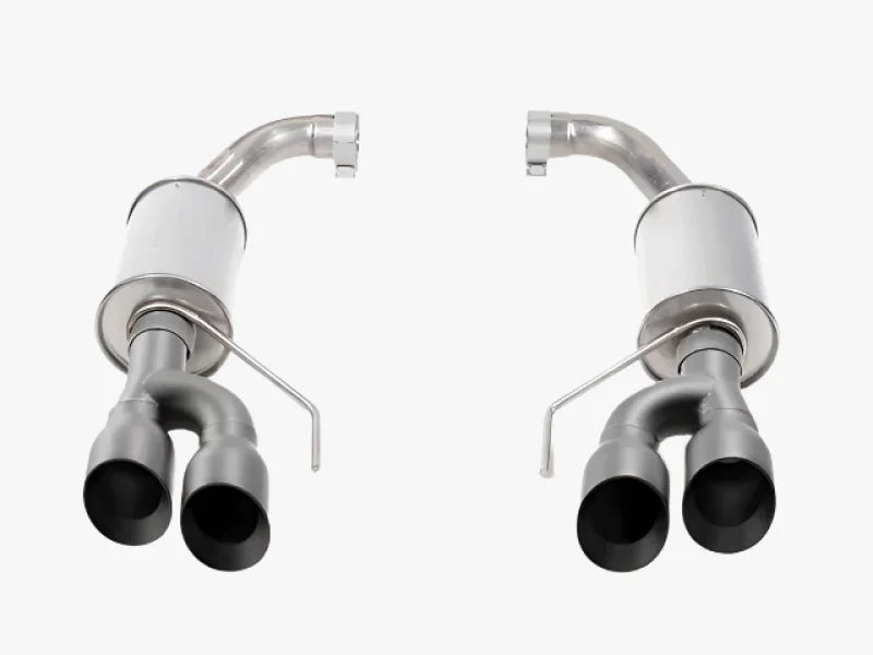 Roush Black Tip Axle Back Exhaust fits 2018-2025 Ford Mustang GT - Back View