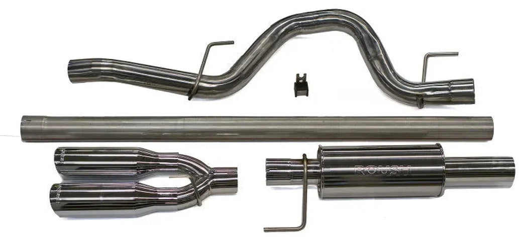 Roush 2011-2014 Ford F-150 3.5L/5.0L/6.2L Enhanced Sound Cat-Back Exhaust Kit - Side View