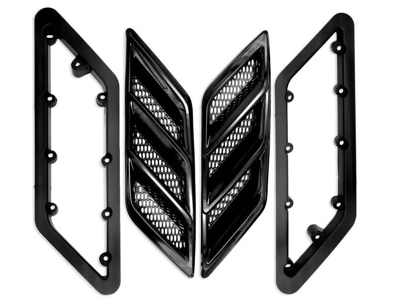 Roush Mustang Fender Vent Heat Extractors - Gloss Black fits 2015-2023 Roush Mustang - Additional View 5