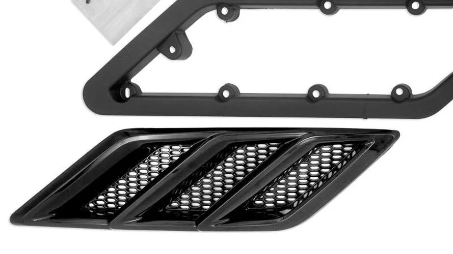Roush Mustang Fender Vent Heat Extractors - Gloss Black fits 2015-2023 Roush Mustang - Additional View 6