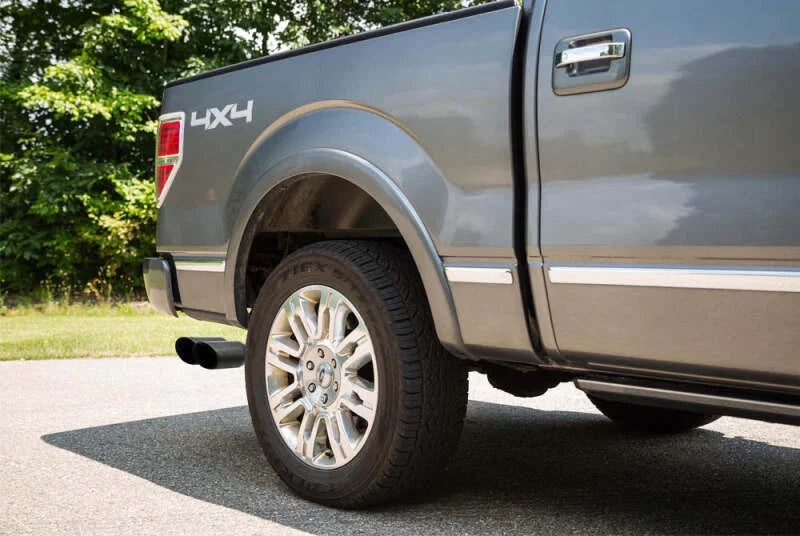 Roush Side Exit Black Tip Cat Back Exhaust fits 2010-2014 Ford F-150 / RAPTOR 6.2L - Detail View