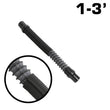 Load image into Gallery viewer, Rugged Radios 1 to 3 Ft MAC-X Expandable Ultra Flex Helmet Air Pumper System Hose by Rugged Radios