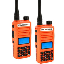 Load image into Gallery viewer, Rugged Radios 2 PACK - Rugged GMR2 PLUS - GMRS / FRS Two Way Handheld Radios Safety Orange - Main Product View
