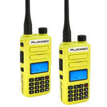 Load image into Gallery viewer, Rugged Radios 2 PACK - Rugged GMR2 PLUS - GMRS / FRS Two Way Handheld Radios Safety Yellow - Main Product View