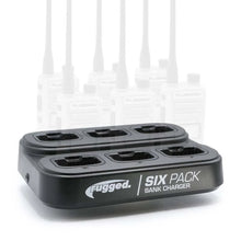 Load image into Gallery viewer, Rugged Radios 6-Pack Bank Charger for Handheld Radios R1 - Side View