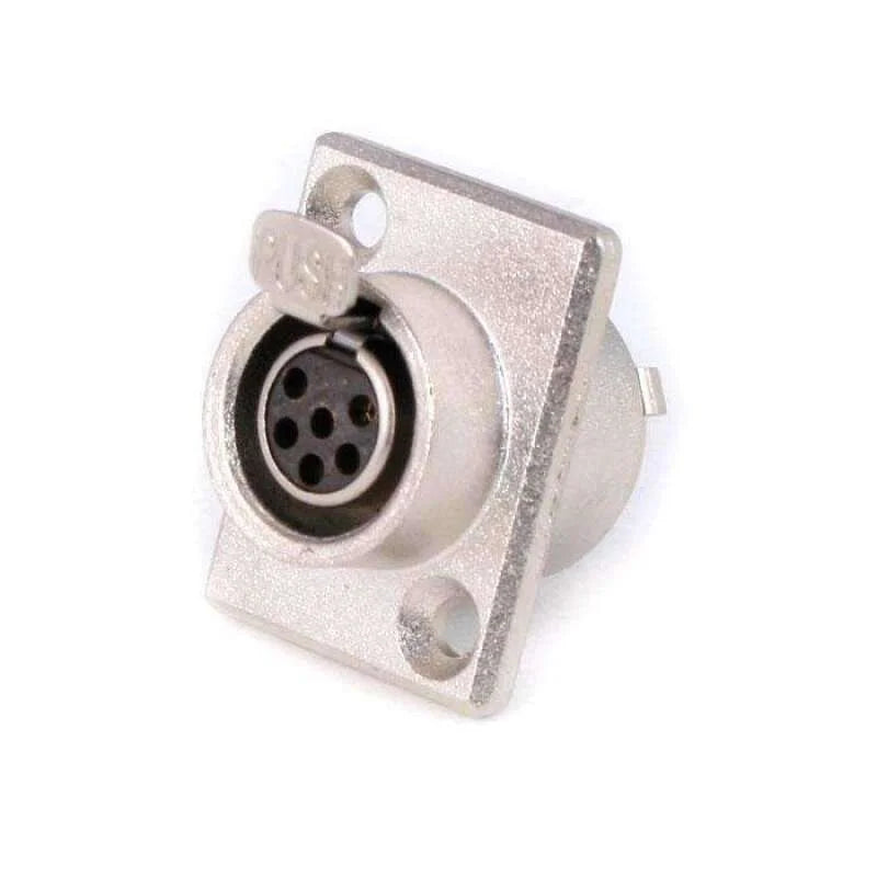 Rugged Radios 6-Pin Panel Mount Mini XLR Connector TY6F