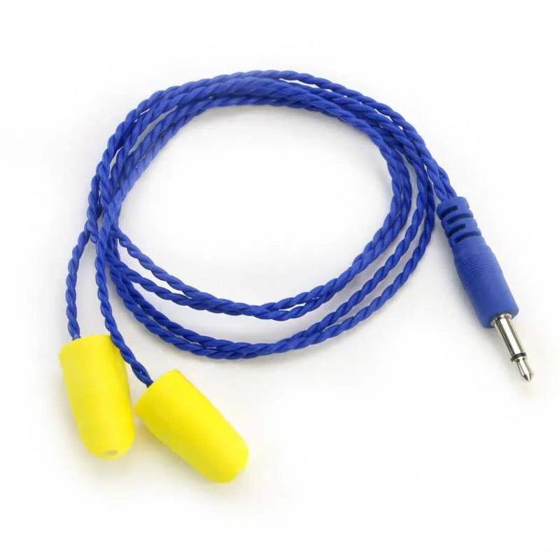 Rugged Radios AlphaBud Foam Earbud Speakers - Mono and Stereo Mono - Side View