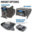 Load image into Gallery viewer, Rugged Radios Comp Comm Kit w/ BT 2-Way Radio STX Stereo / G1 GMRS / Dash Mount fits Can-Am Maverick X3