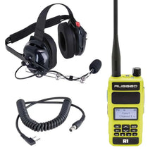 Load image into Gallery viewer, Rugged Radios Crew Chief - H42 Spotter Headset and Rugged Handheld Radio Package - Safety Yellow