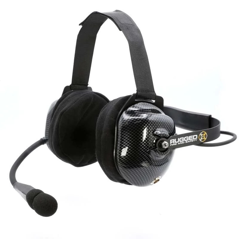 Rugged Radios FHS Behind-The-Head Fire Safety Industrial Headset No Buttons / No Cable