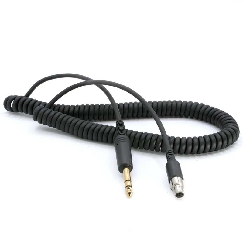 Rugged Radios Firetruck Intercom Headset Coil Cord for 1/4 Style Jacks & FHS Headset