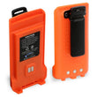 Load image into Gallery viewer, Rugged Radios GMR2 Replacement Lithium Battery w/12v Charge Port and Belt Clip Safety Orange - Main Product View