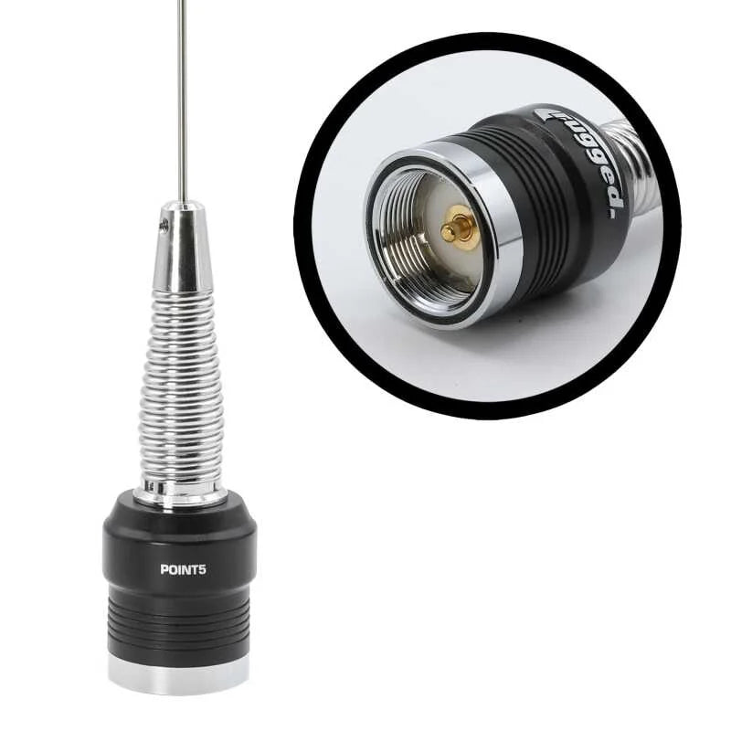 Rugged Radios GMRS and UHF No Ground Plane NGP Tuned Whip Antenna