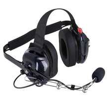 Load image into Gallery viewer, Rugged Radios H42 Behind the Head (BTH) Headset for 2-Way Radios Carbon Fiber