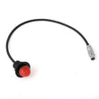Load image into Gallery viewer, Rugged Radios Hole Mount Push to Talk Cable (PTT) with 12 Straight Cord for Intercoms