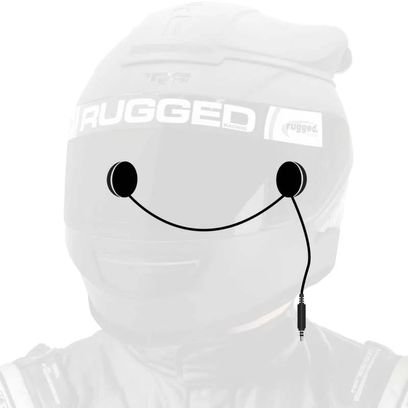 Rugged Radios In-Helmet Speakers with 3.5mm Plug Mono / Standard
