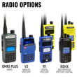 Load image into Gallery viewer, Rugged Radios MOTO MAX Comm Kit w/ HD OFFROAD Cables With R1 (Blue) - Business Band Radio
