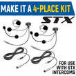 Load image into Gallery viewer, Rugged Radios Rear Seat Expansion Kit w/ Helmet Kits or Headsets /AlphaBass Headset - Over the Head