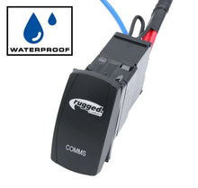 Load image into Gallery viewer, Rugged Radios Rocker Power Switch for Waterproof Mobile Radios and Rugged Intercoms - Side View