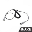Load image into Gallery viewer, Rugged Radios STX STEREO Headset or Helmet Extension Coil Cable - Side View