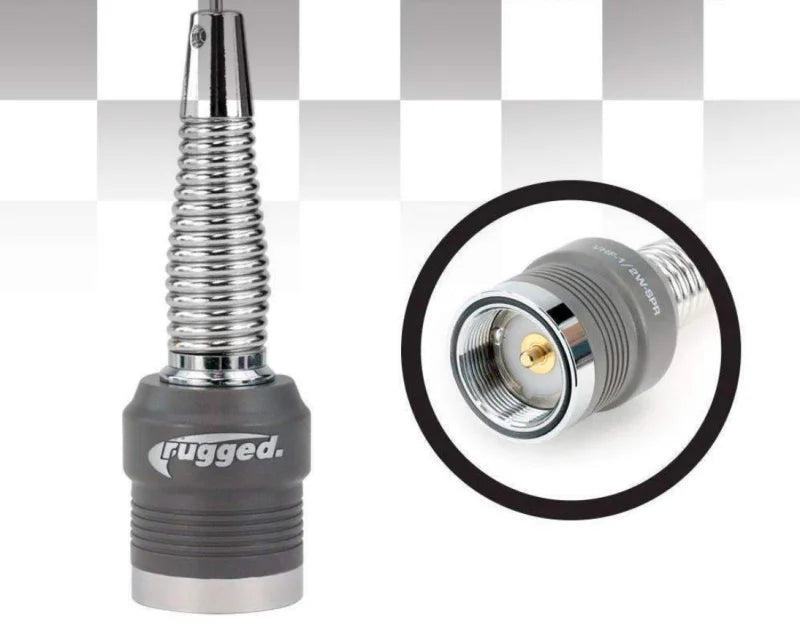 Rugged Radios VHF 1/2 Wave No Ground Plane (NGP) Antenna - Side View