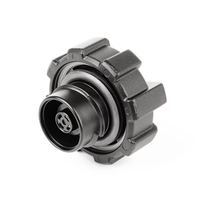 Rugged Ridge 01-19 Jeep Wrangler TJ/LJ/JK/JL Black Elite Aluminum Fuel Cap - Installation View