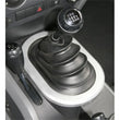 Load image into Gallery viewer, Rugged Ridge 07-10 Jeep Wrangler JK w/ Manual Transmission Silver Shifter Bezel Trim - Side View