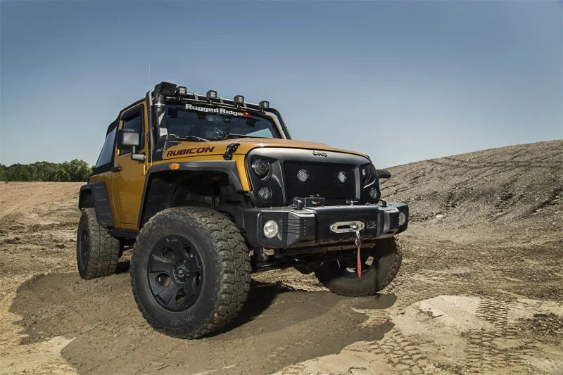Rugged Ridge 07-18 Jeep Wrangler 3.6L/3.8L XHD Snorkel Kit - Side View