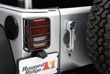 Load image into Gallery viewer, Rugged Ridge 07-18 Jeep Wrangler Black Tail Light Euro Guards - Detail View