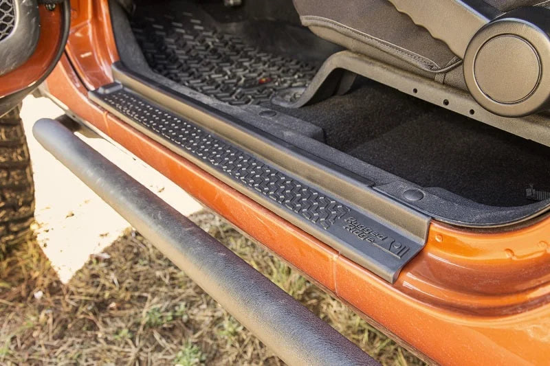 Rugged Ridge 07-18 Jeep Wrangler JK 2-Door All Terrain Entry Guard Kit - Side View