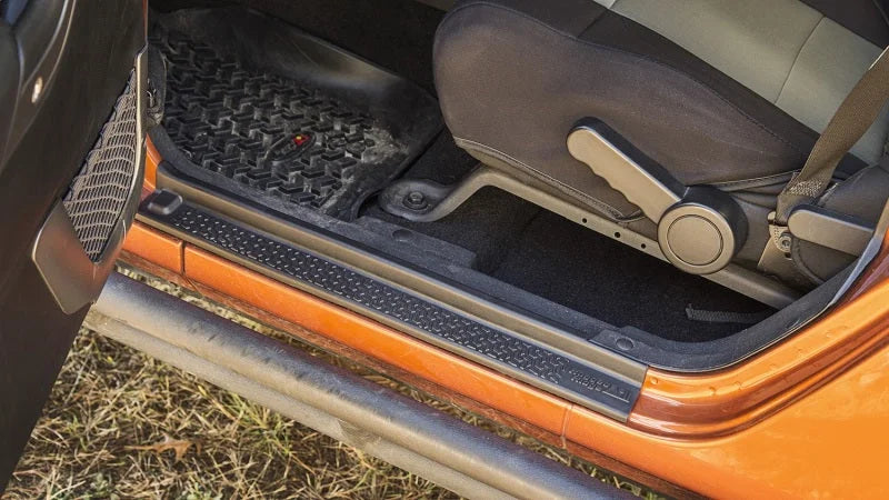 Rugged Ridge 07-18 Jeep Wrangler JK 2-Door All Terrain Entry Guard Kit - Back View