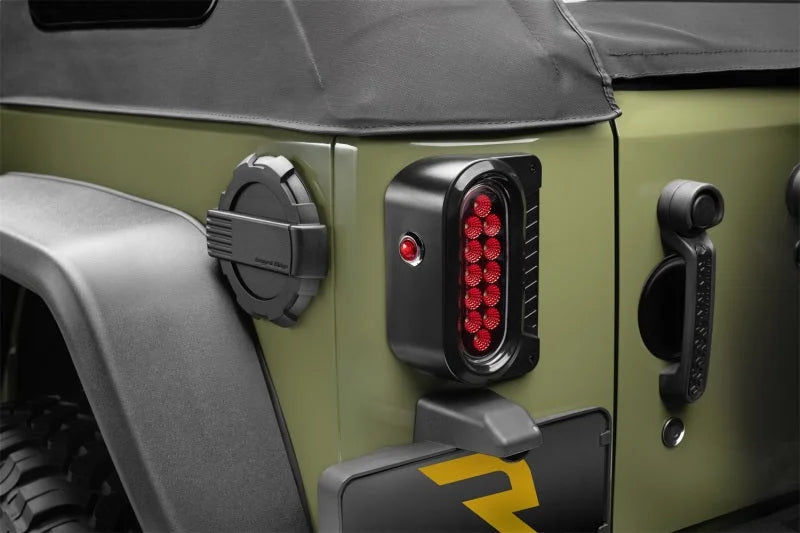 Rugged Ridge 07-18 Jeep Wrangler JK 2-Door and 4-Door Unlimited  Flush Mount Tail Light - Back View