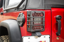 Load image into Gallery viewer, Rugged Ridge 07-18 Jeep Wrangler JK Black Elite Tail Light Guards - Side View