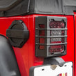 Load image into Gallery viewer, Rugged Ridge 07-18 Jeep Wrangler JK Black Elite Tail Light Guards - Back View