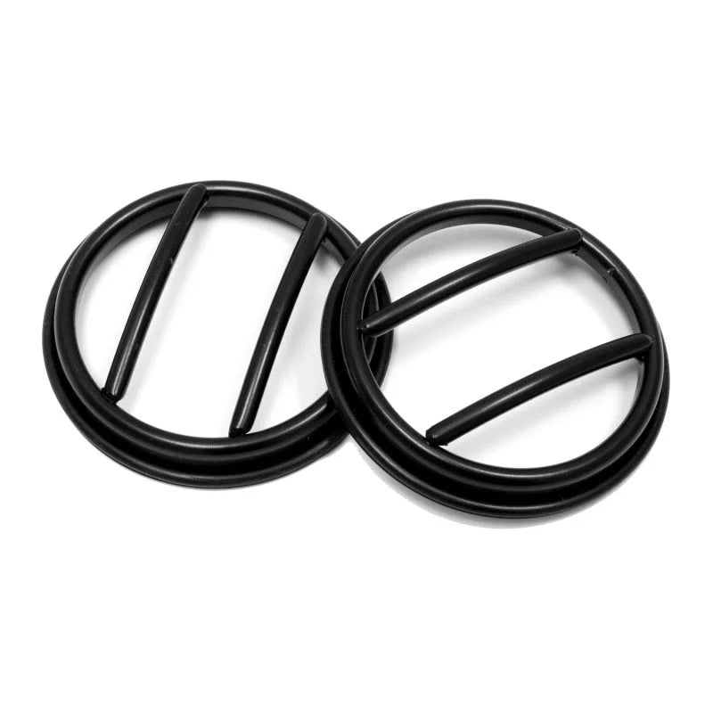Rugged Ridge 07-18 Jeep Wrangler JK Black Fog Light Euro Guards - Main Product View